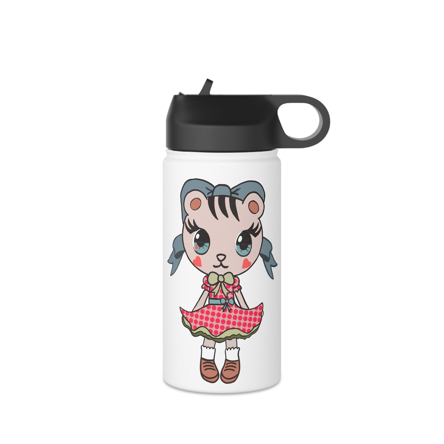 Chibi Kitten Stainless Steel Water Bottle