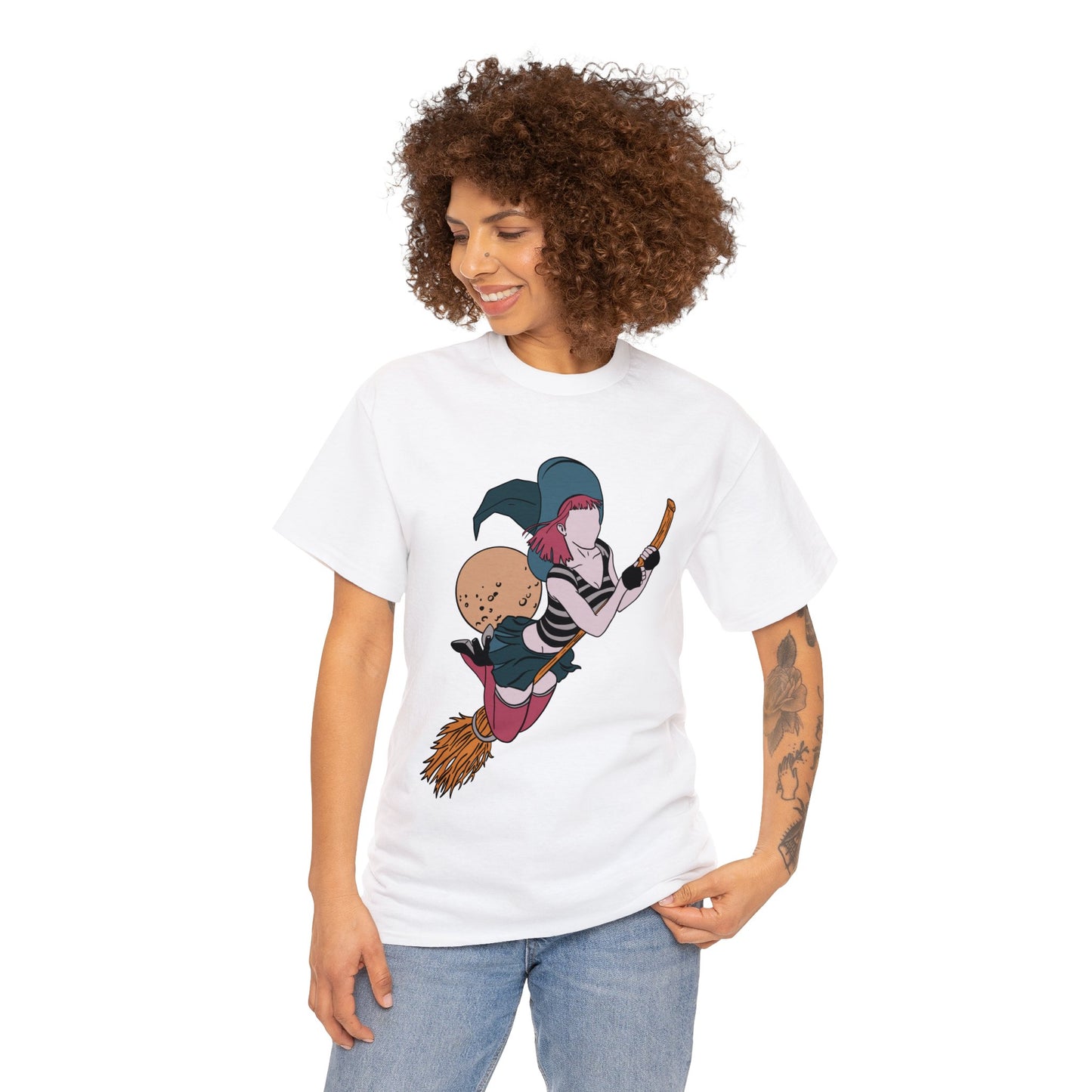 Pin-up T-shirt Featuring Kiki, the witch