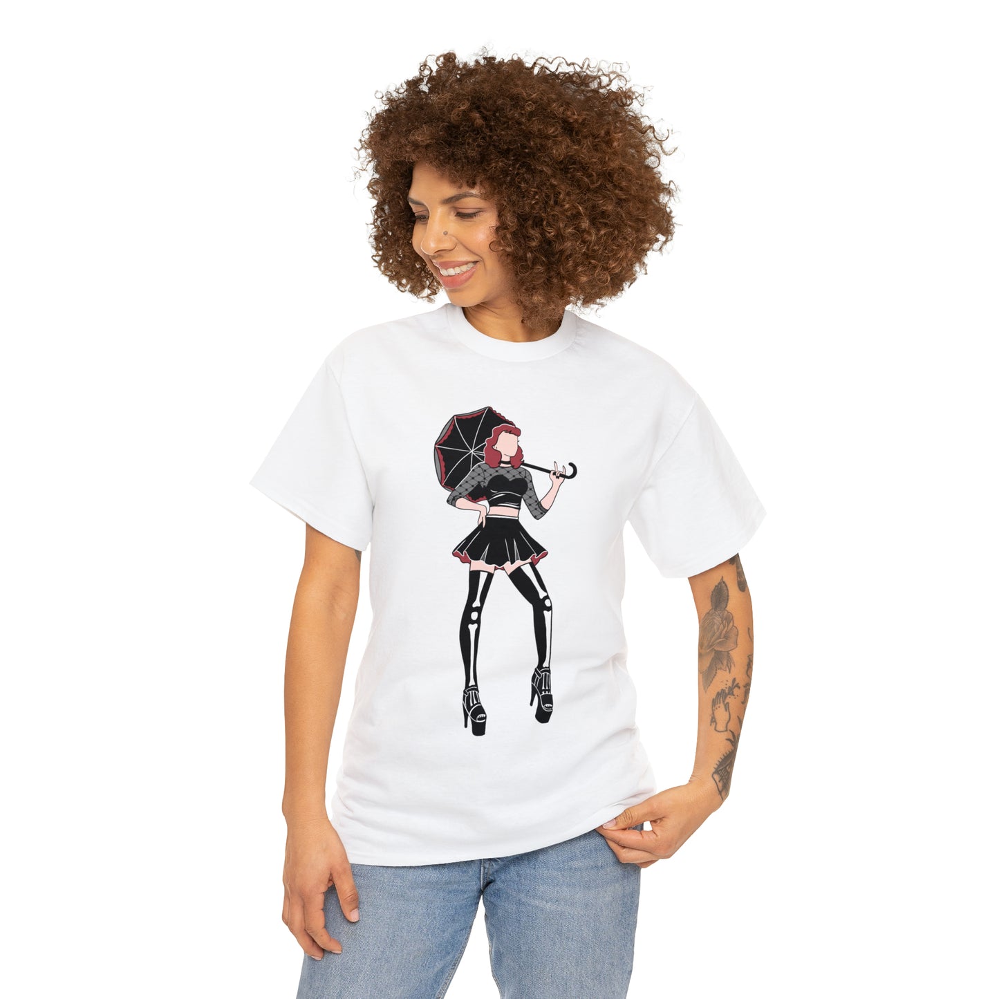 Pin-up T-shirt Featuring Tess, the Kinky, Goth Princess