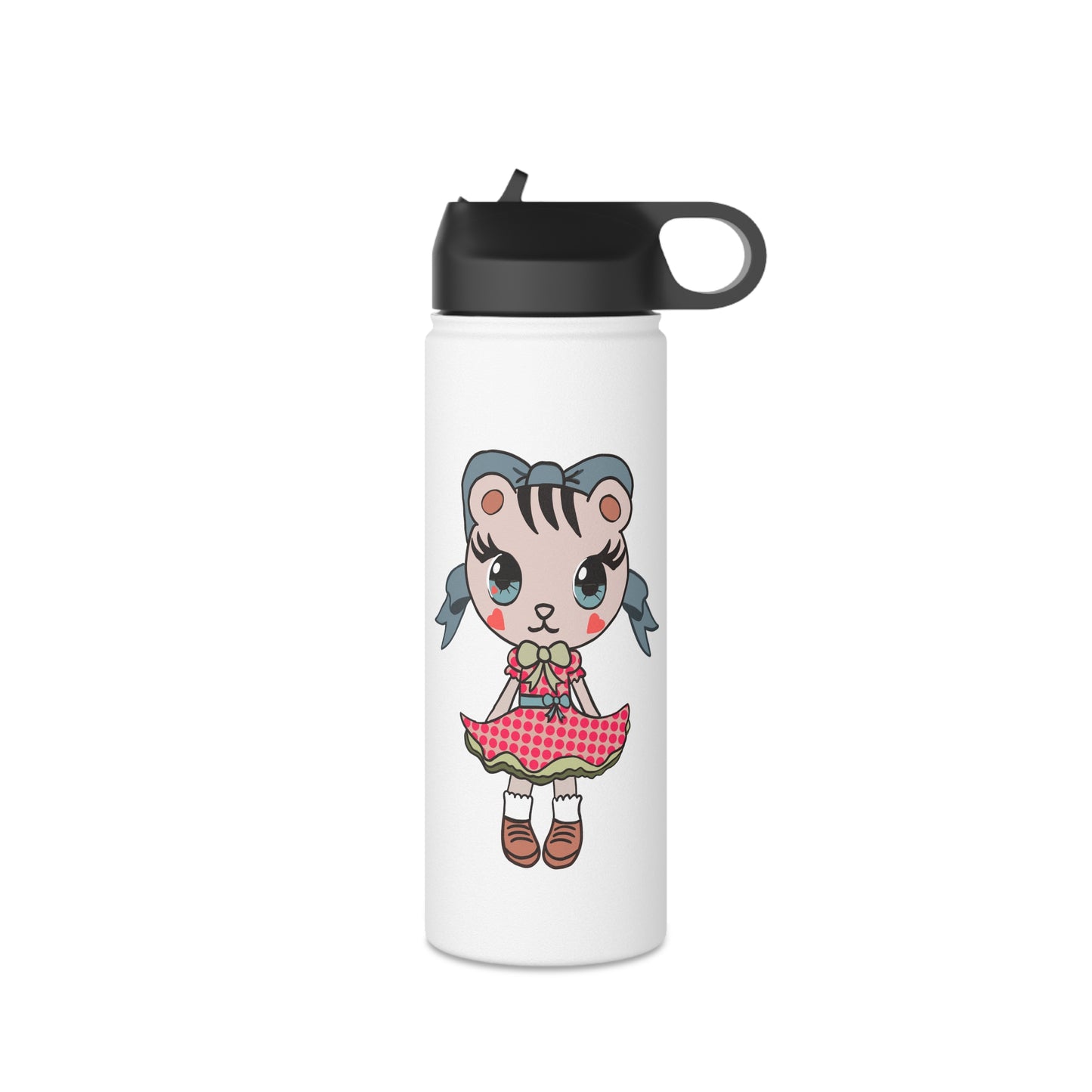 Chibi Kitten Stainless Steel Water Bottle