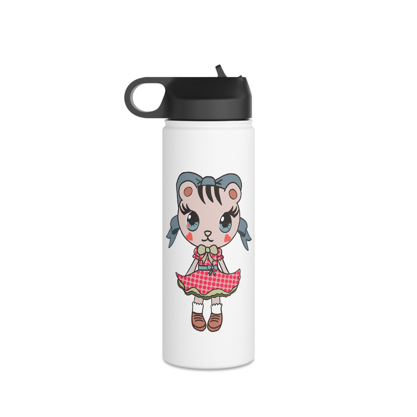 Chibi Kitten Stainless Steel Water Bottle