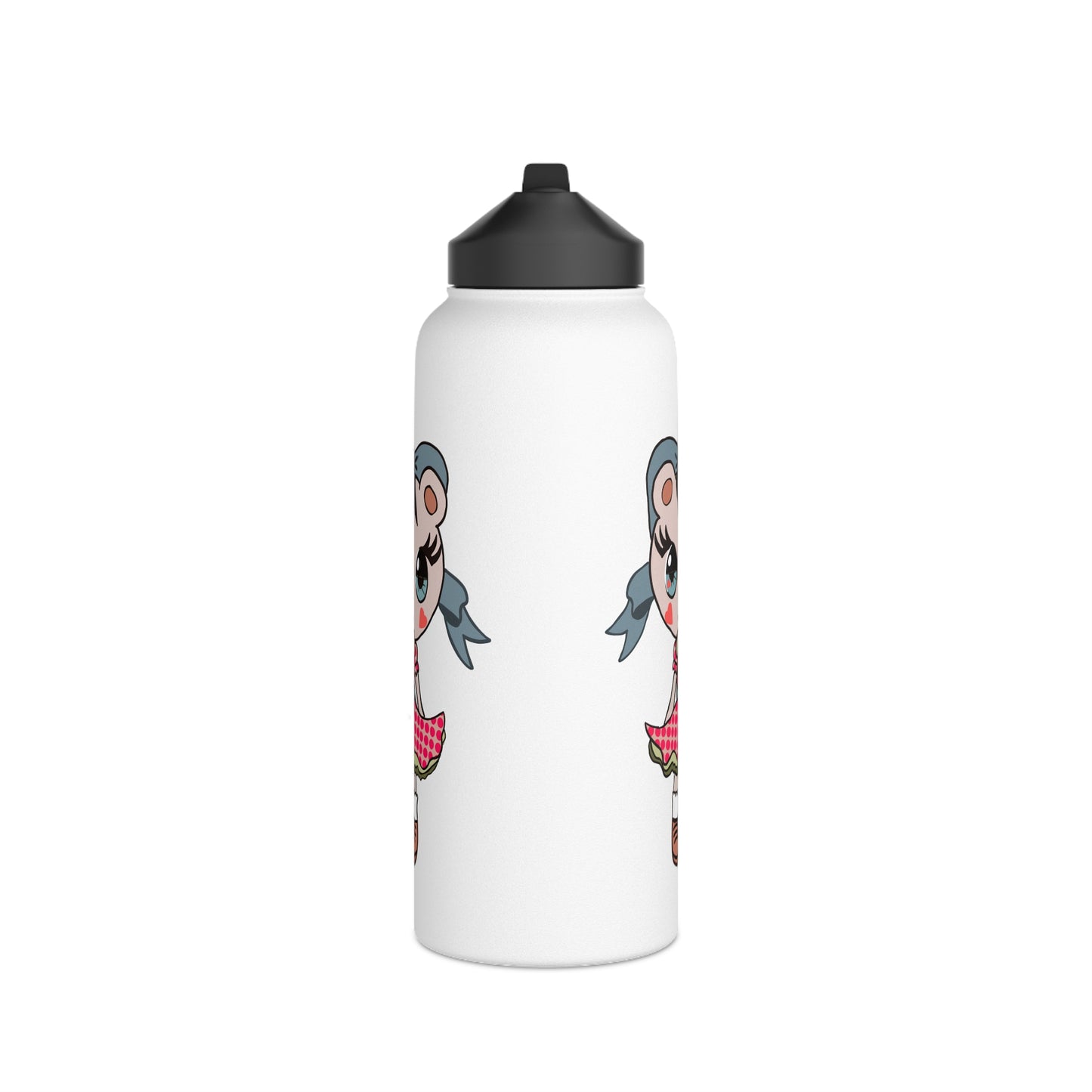 Chibi Kitten Stainless Steel Water Bottle