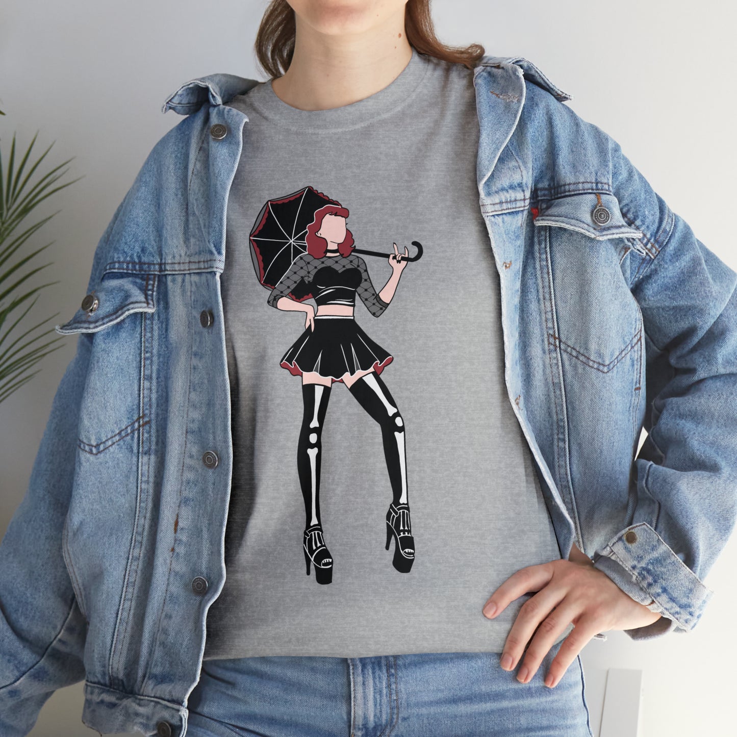 Pin-up T-shirt Featuring Tess, the Kinky, Goth Princess