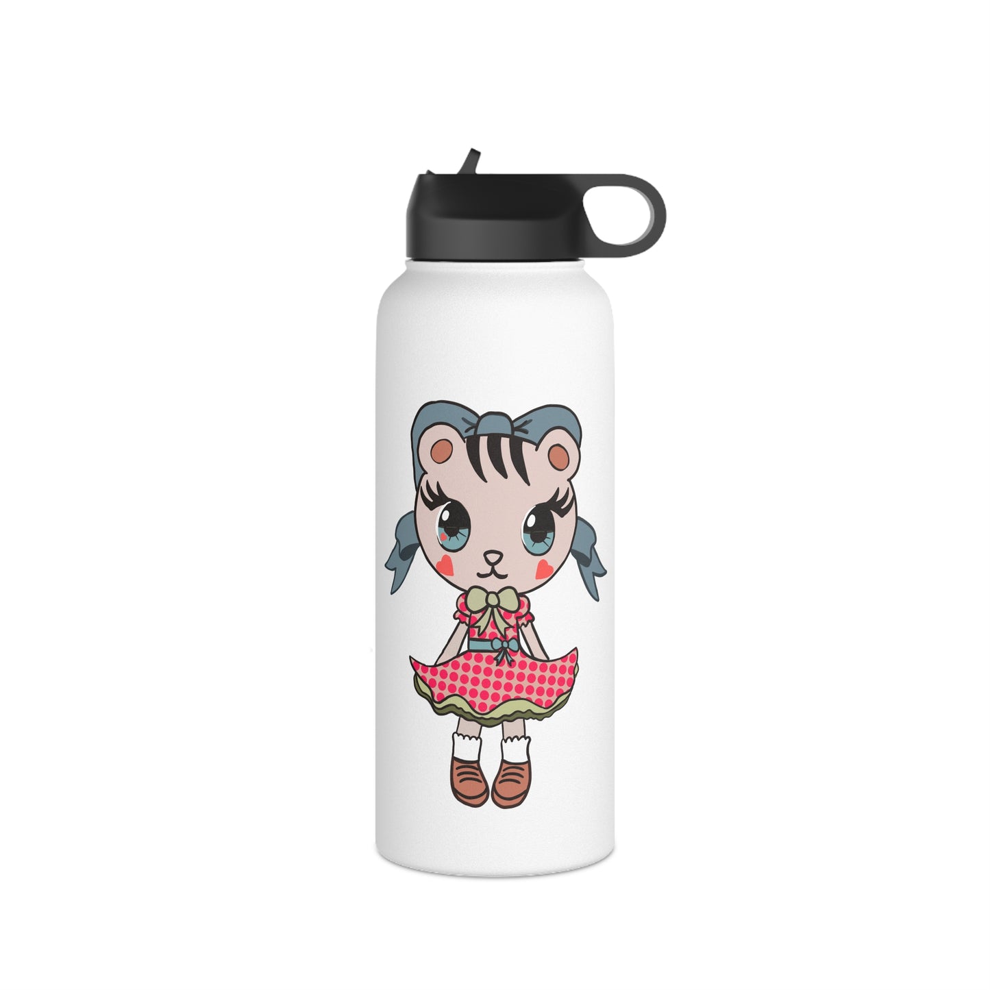 Chibi Kitten Stainless Steel Water Bottle