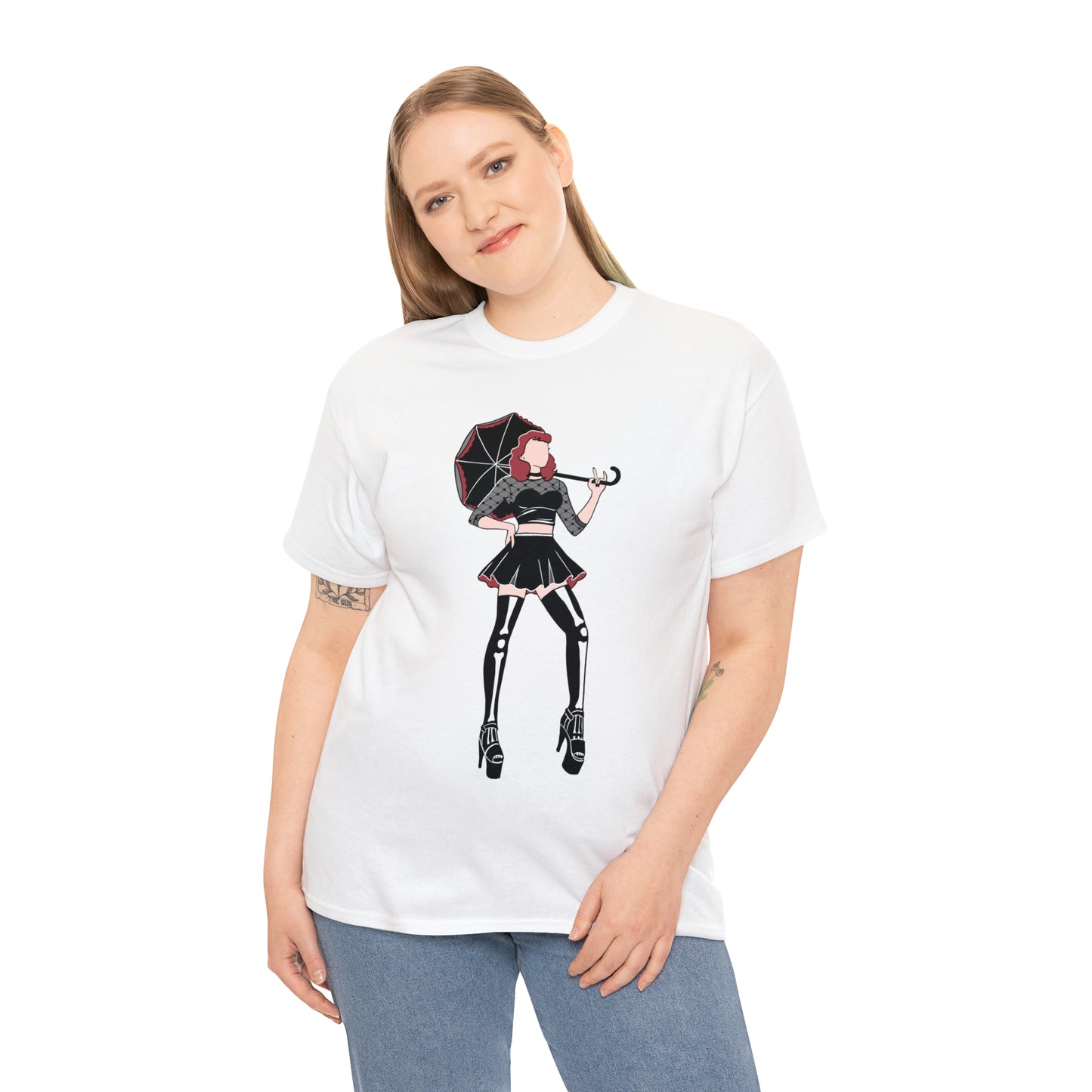 Pin-up T-shirt Featuring Tess, the Kinky, Goth Princess