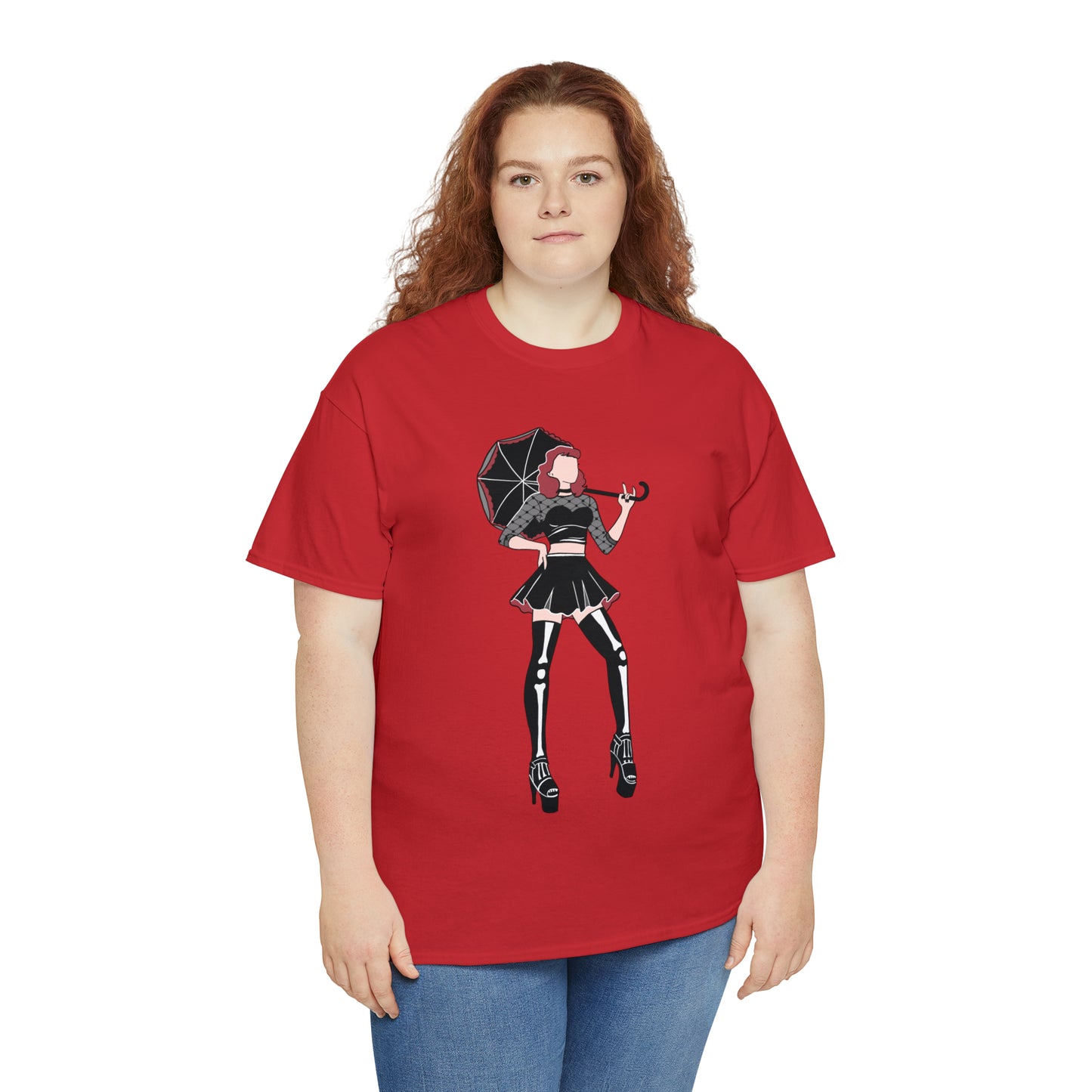 Pin-up T-shirt Featuring Tess, the Kinky, Goth Princess