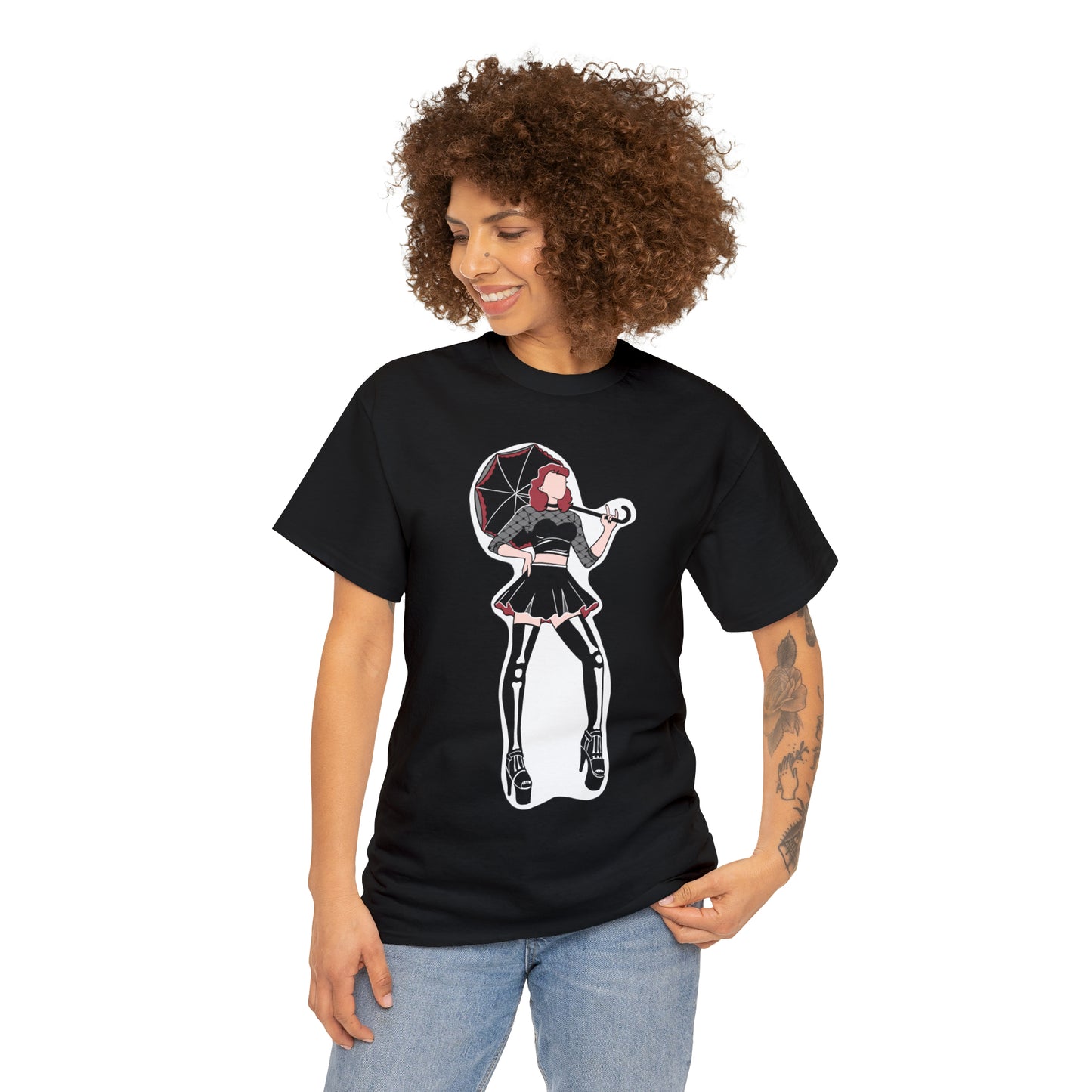 Pin-up T-shirt Featuring Tess, the Kinky, Goth Princess