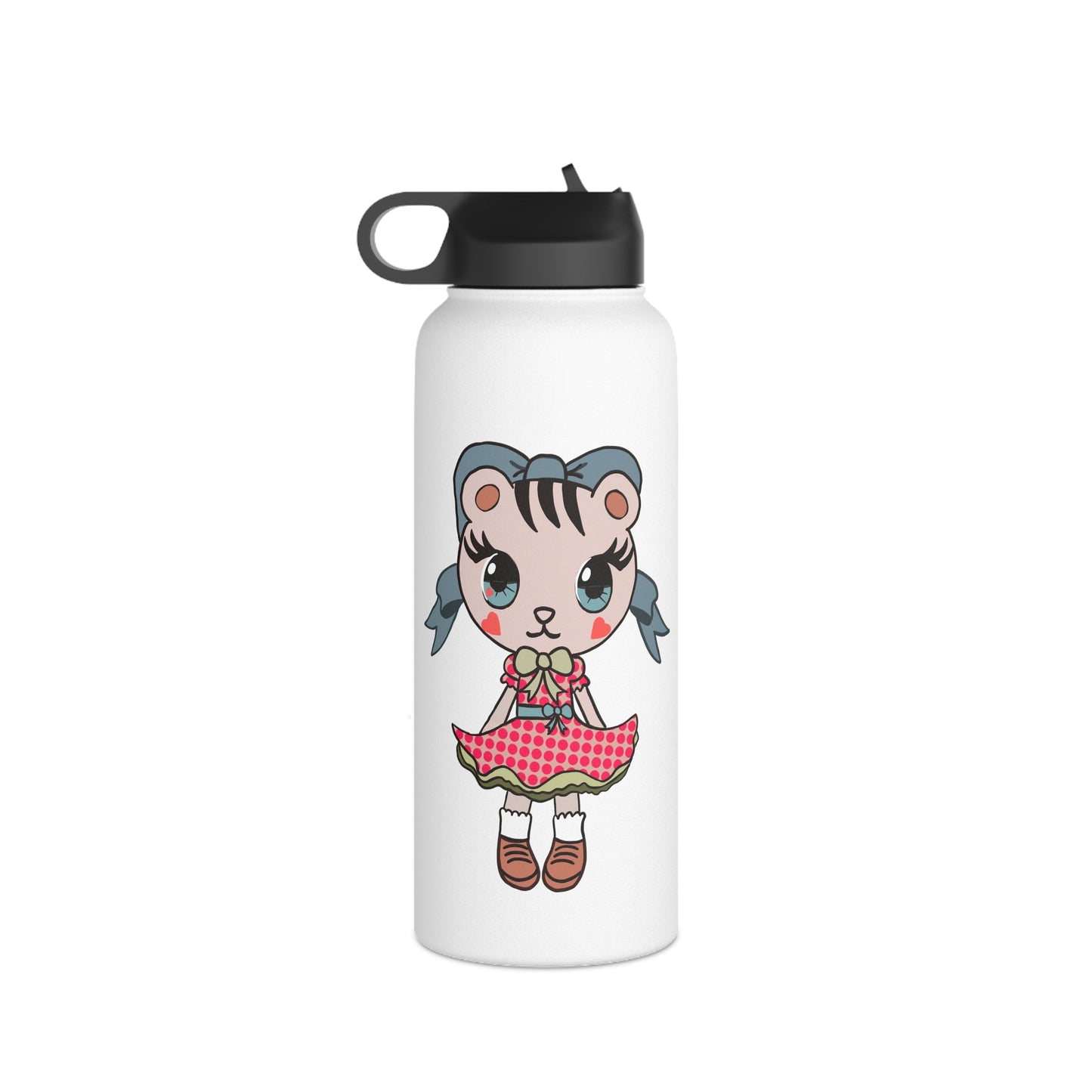 Chibi Kitten Stainless Steel Water Bottle