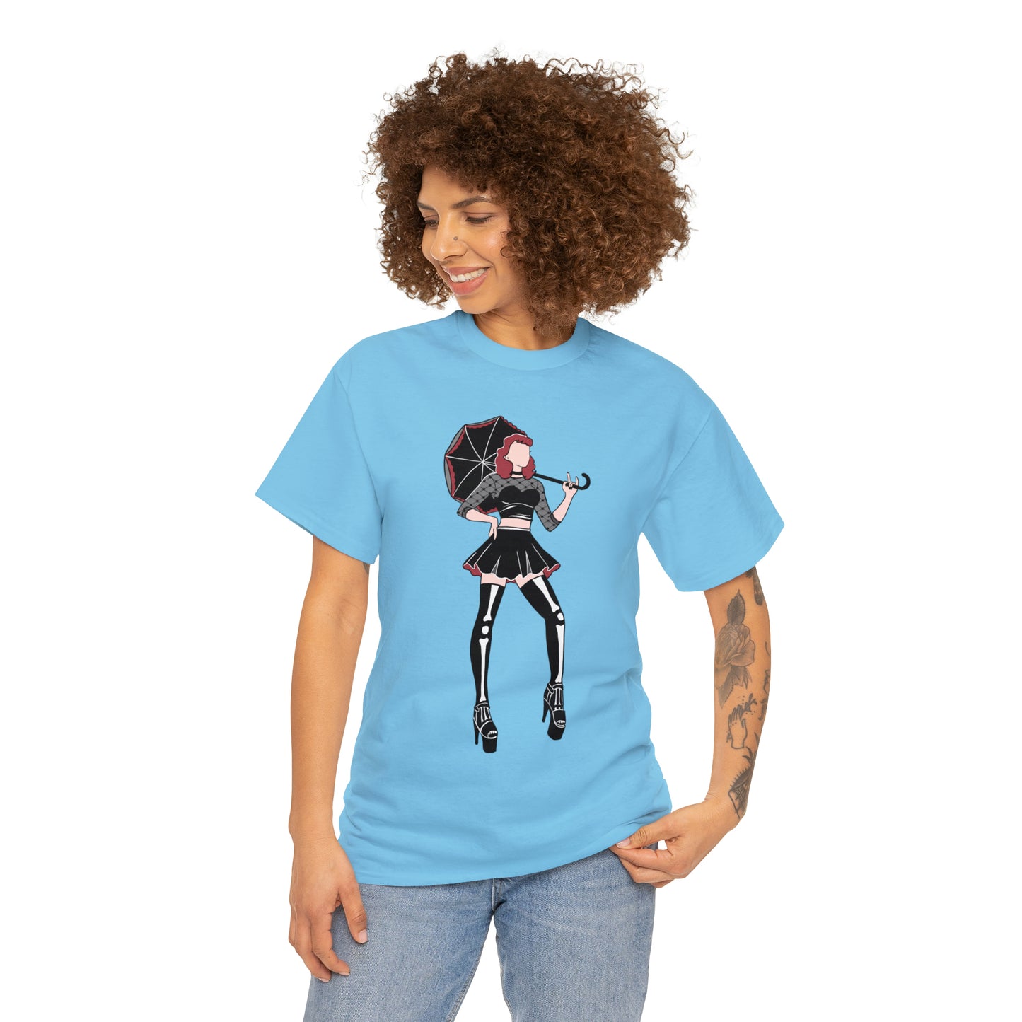 Pin-up T-shirt Featuring Tess, the Kinky, Goth Princess