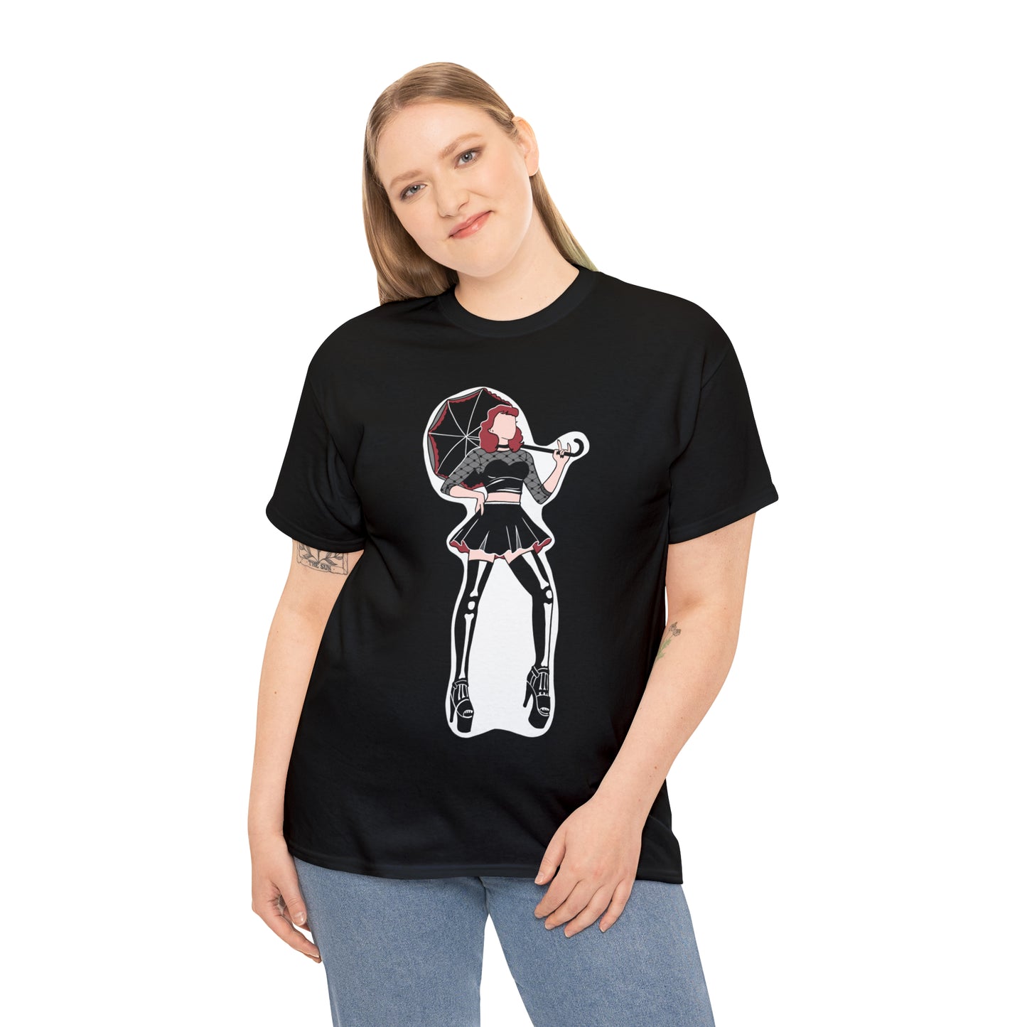 Pin-up T-shirt Featuring Tess, the Kinky, Goth Princess