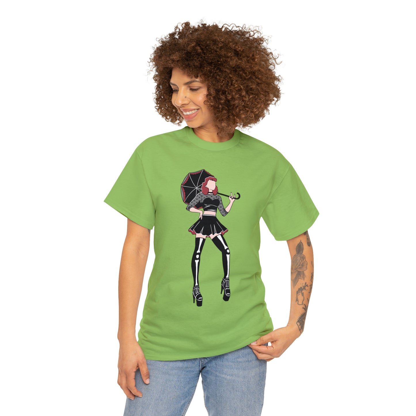 Pin-up T-shirt Featuring Tess, the Kinky, Goth Princess