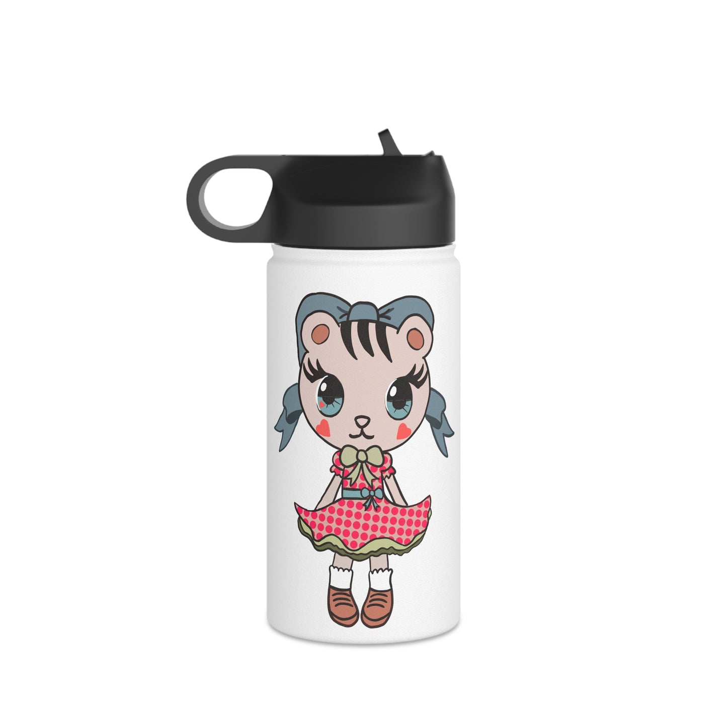 Chibi Kitten Stainless Steel Water Bottle