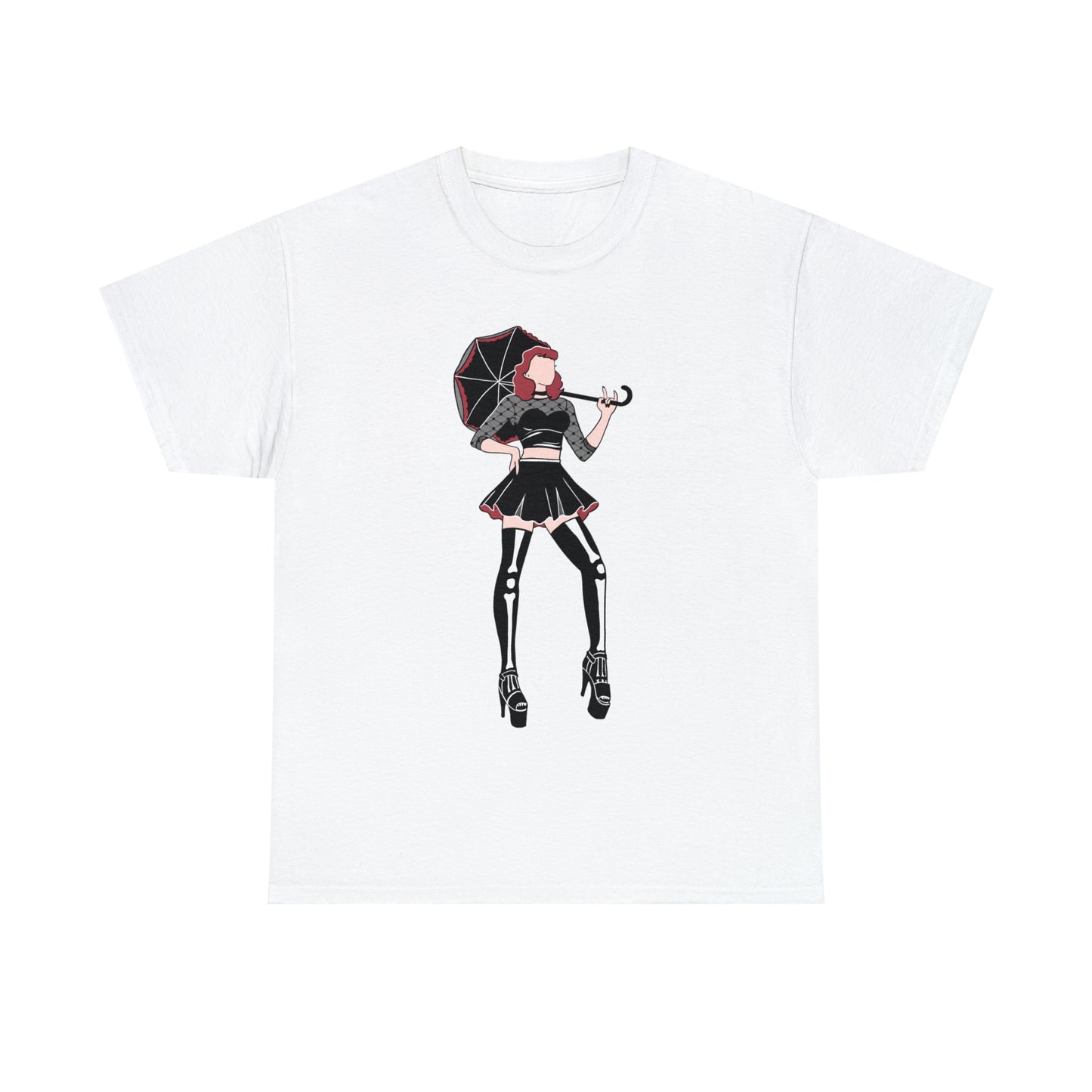 Pin-up T-shirt Featuring Tess, the Kinky, Goth Princess