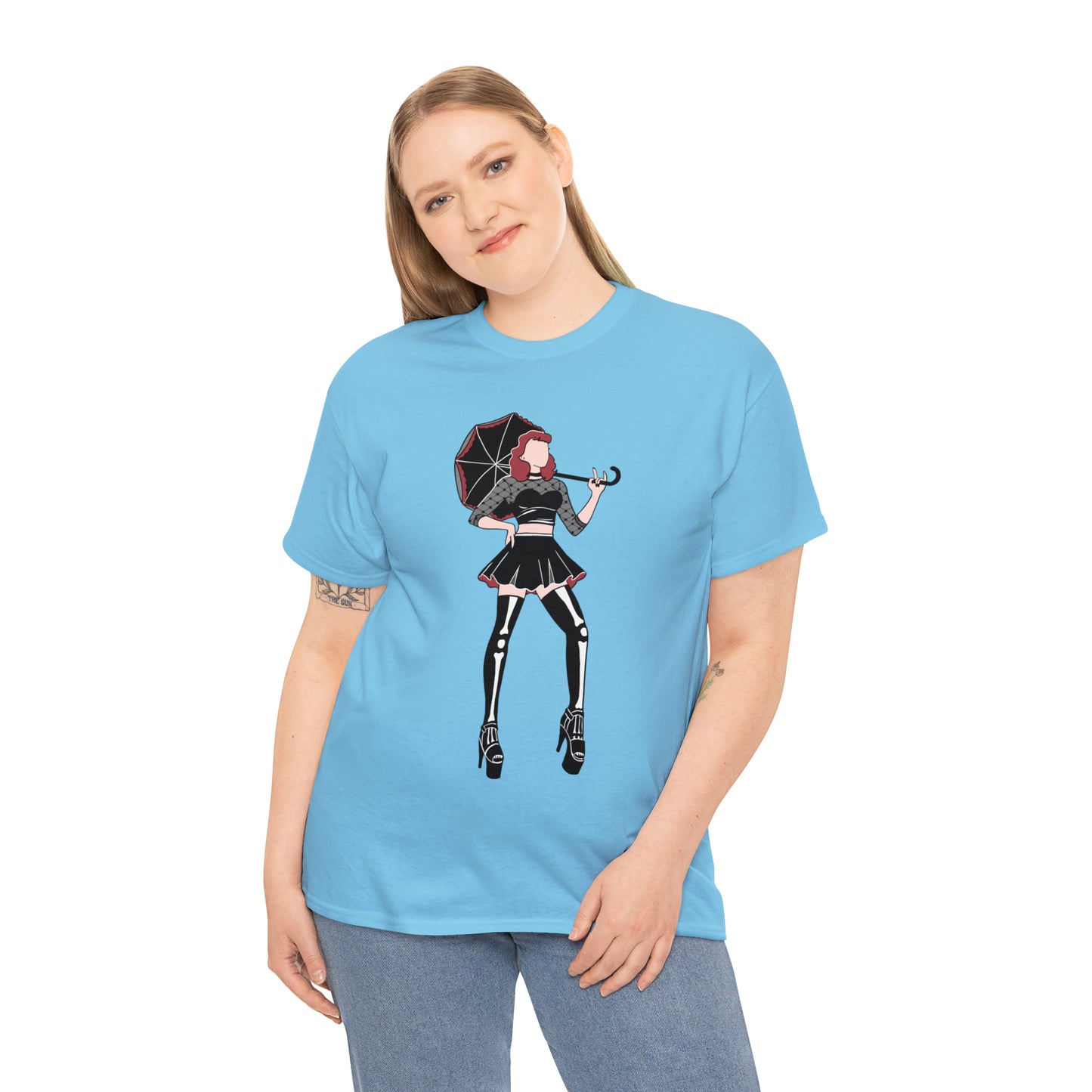 Pin-up T-shirt Featuring Tess, the Kinky, Goth Princess