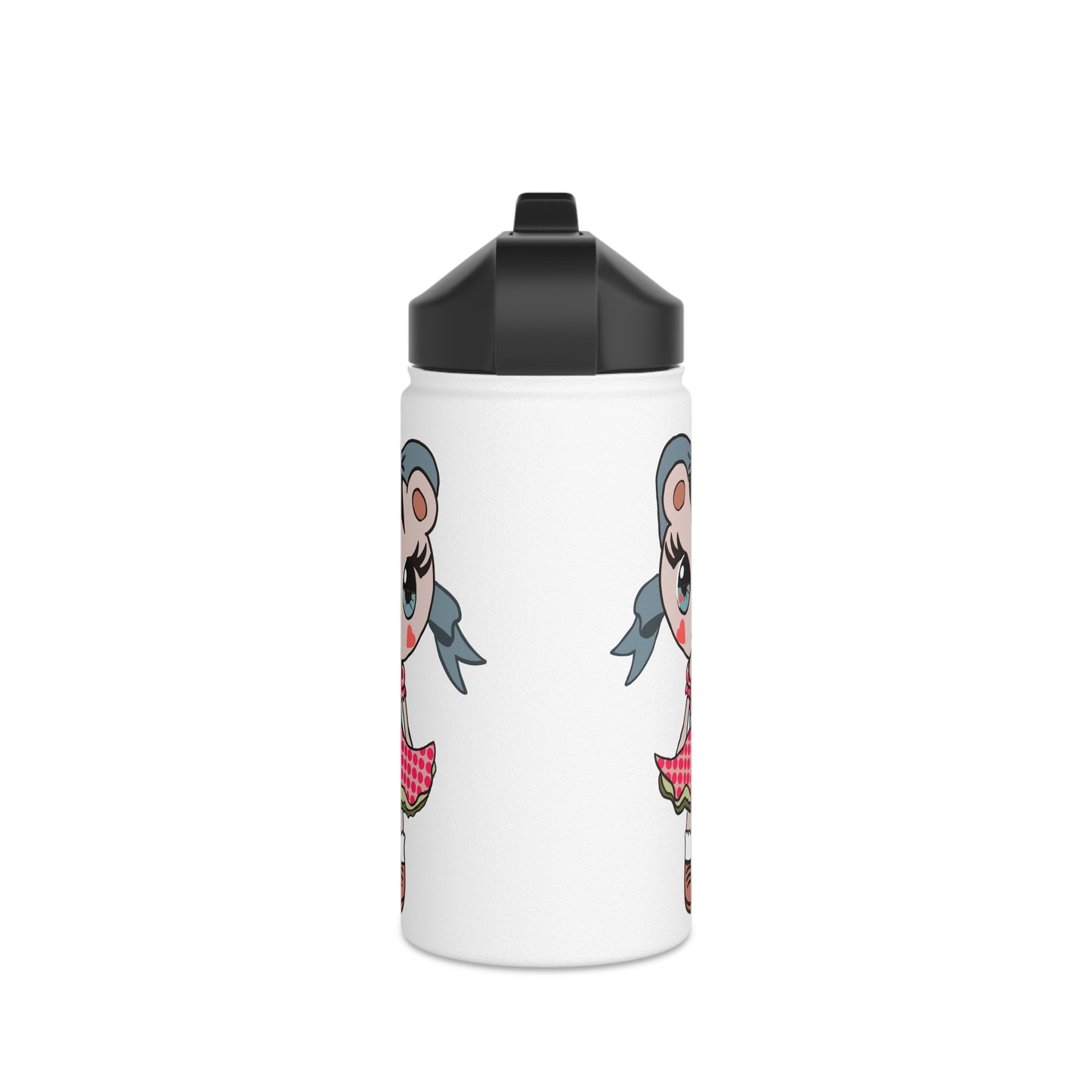 Chibi Kitten Stainless Steel Water Bottle