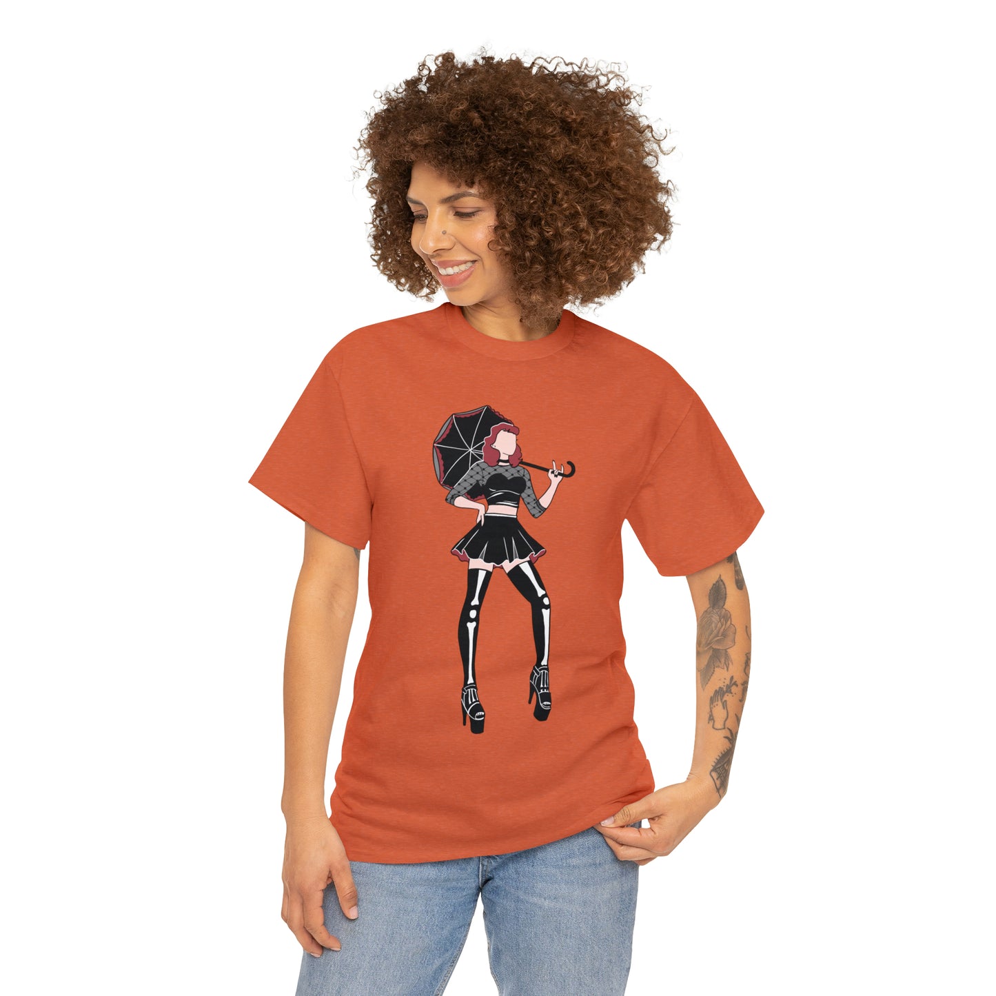 Pin-up T-shirt Featuring Tess, the Kinky, Goth Princess