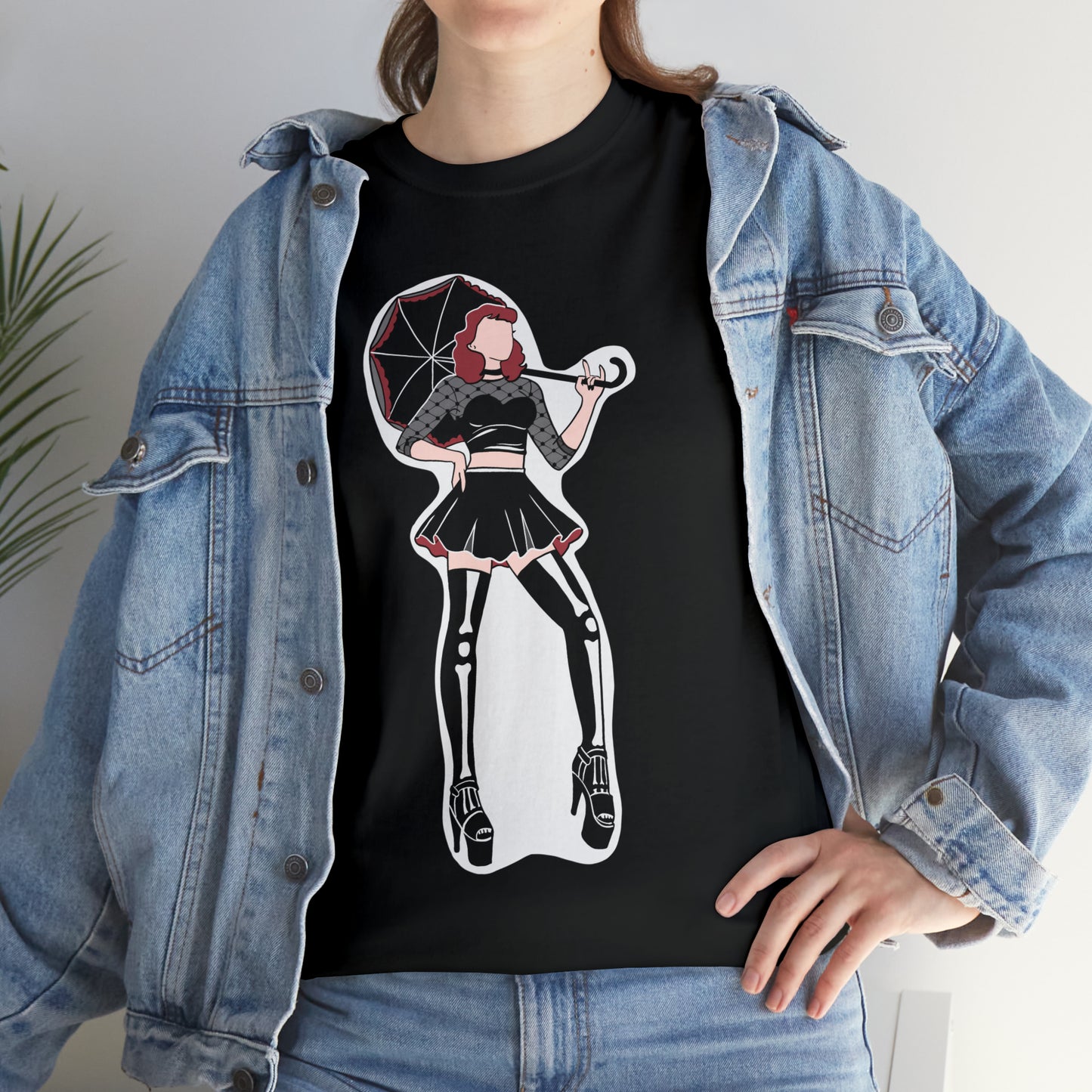 Pin-up T-shirt Featuring Tess, the Kinky, Goth Princess