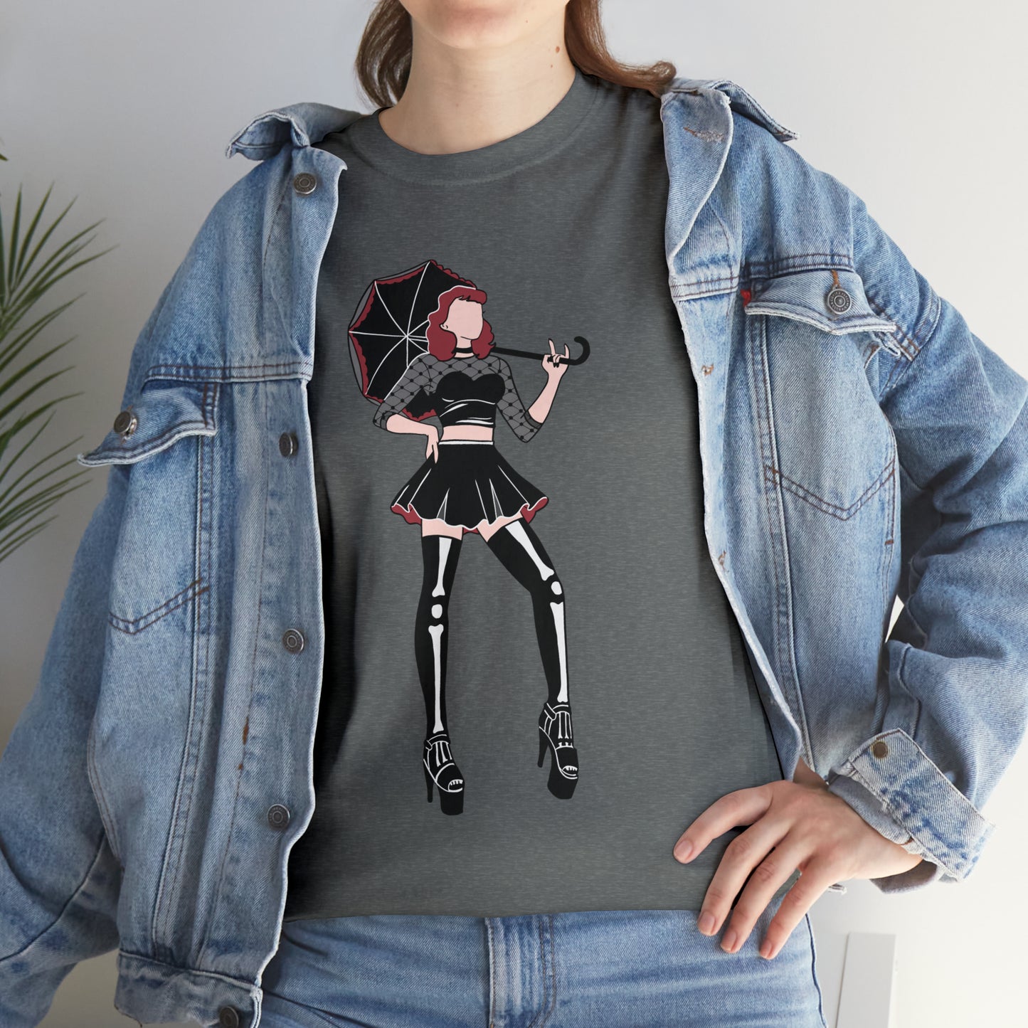 Pin-up T-shirt Featuring Tess, the Kinky, Goth Princess