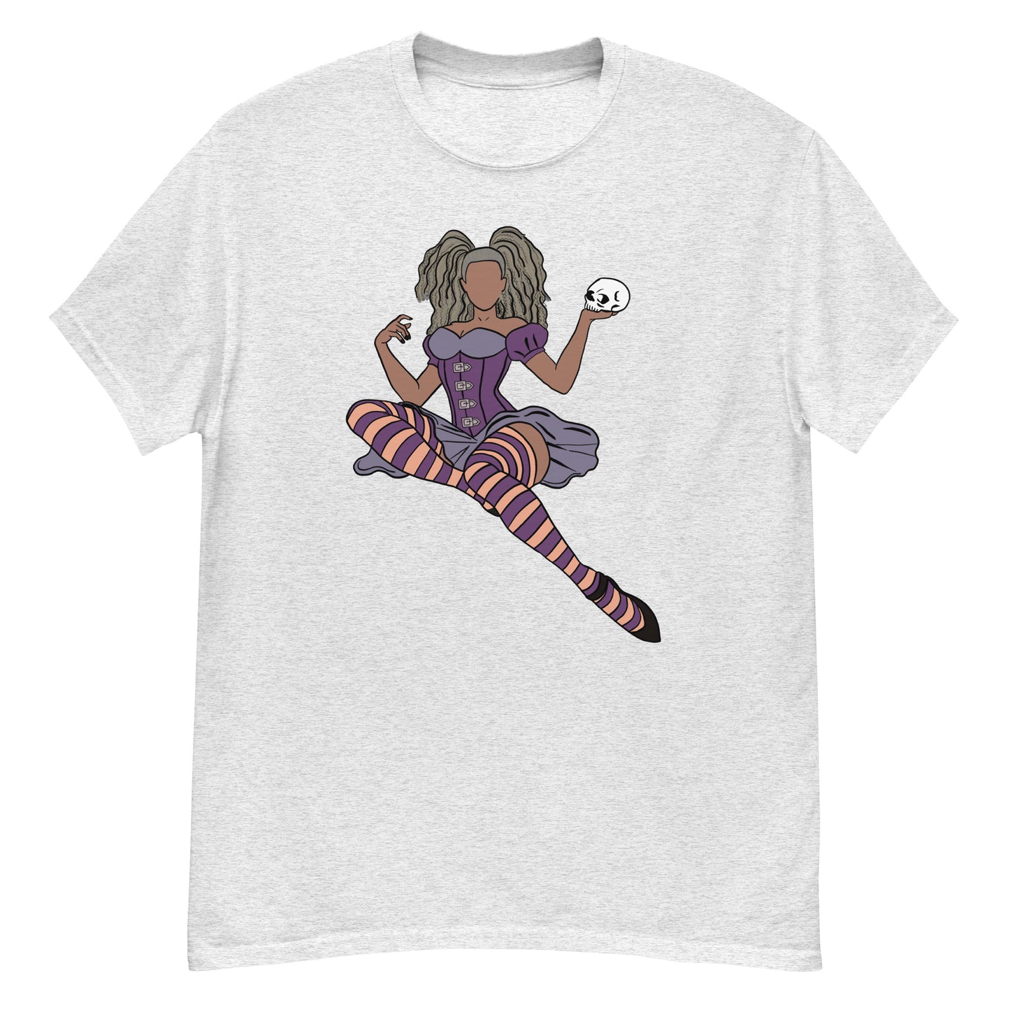 Pin-up T-Shirt Featuring Millie, Our Adorable Goth Girl