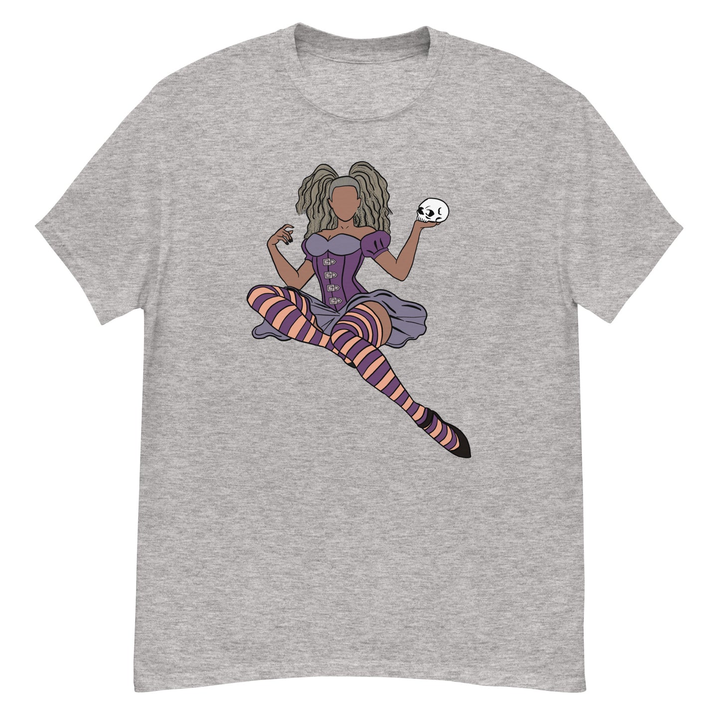 Pin-up T-Shirt Featuring Millie, Our Adorable Goth Girl