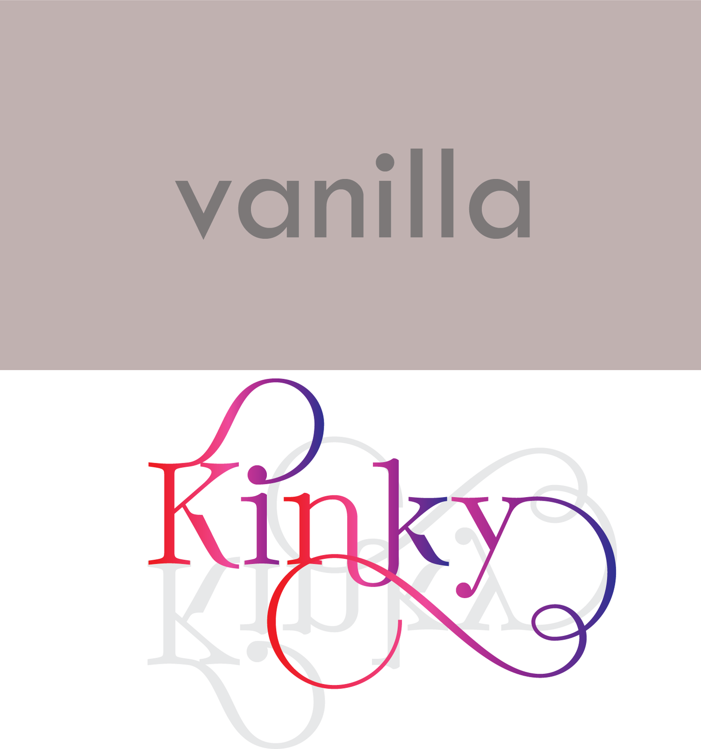 Vanilla vs Kinky sticker