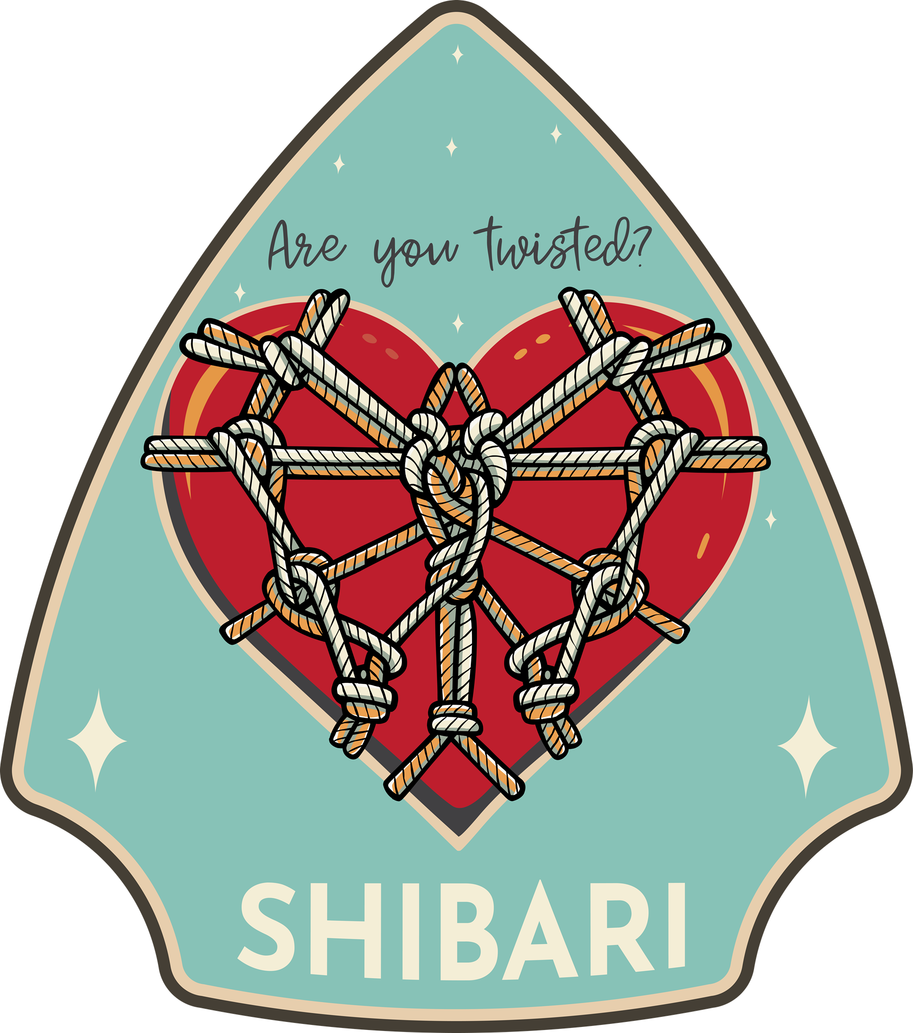 Shibari Kinky Merit Badge Decal Kinkthink Factory 