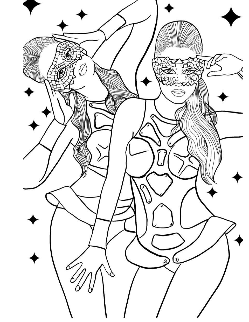 Bodies in Motion adult coloring book