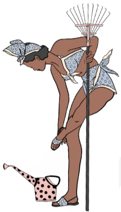 Xiomara pin-up sticker