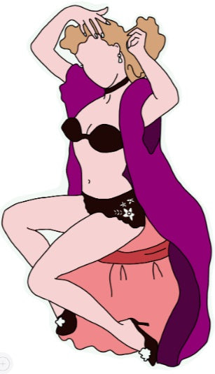 Vivian pin-up sticker