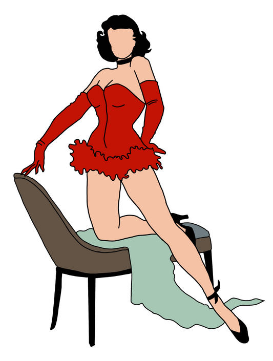 Candy pin-up sticker