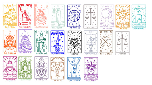 Tarot Cards (Major Arcana) sticker pack